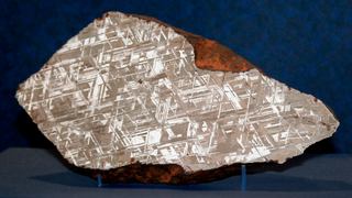 Holy crap the inside of this meteorite is gorgeous
